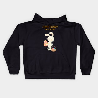 Some Bunny Loves You Kids Hoodie